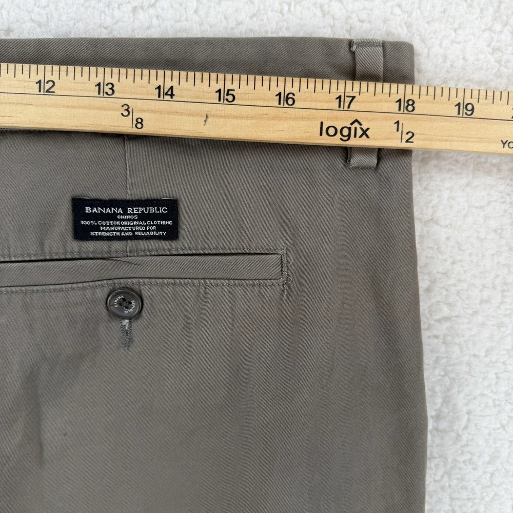 Banana Republic Pants Mens 36x30 Khaki Brown Emerson‎ Chino Straight Leg Cotton